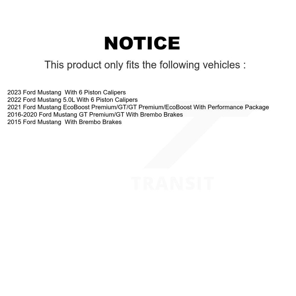 Front Semi-Metallic Disc Brake Pads PPF-D1792 For Ford Mustang