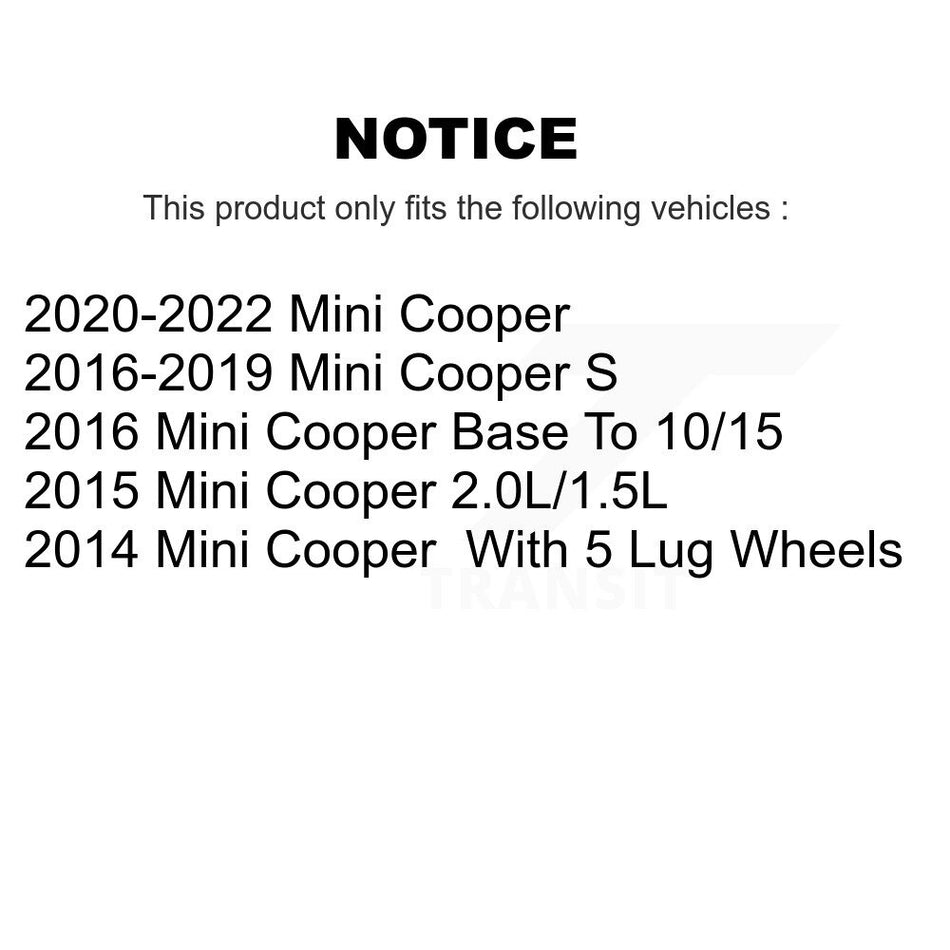 Rear Semi-Metallic Disc Brake Pads PPF-D1800 For Mini Cooper