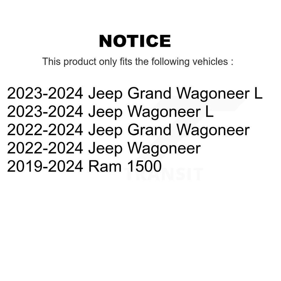 Rear Semi-Metallic Disc Brake Pads PPF-D2169 For Ram 1500 Jeep Wagoneer Grand L