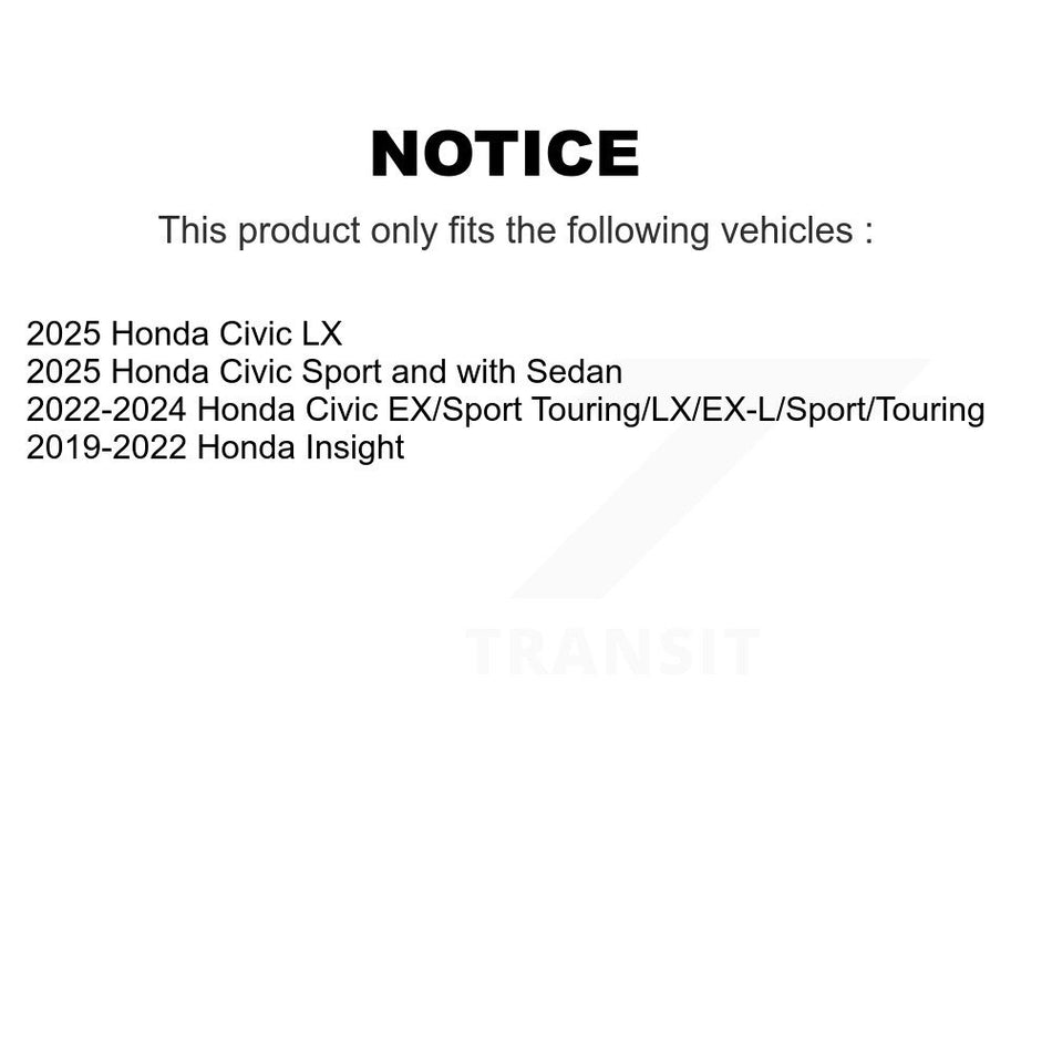 Front Semi-Metallic Disc Brake Pads PPF-D2185 For Honda Civic Insight