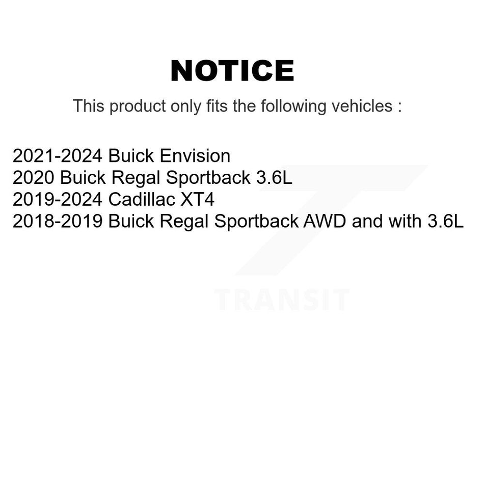 Rear Semi-Metallic Disc Brake Pads PPF-D2189 For Cadillac XT4 Buick Envision Regal Sportback