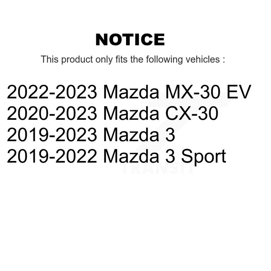 Rear Semi-Metallic Disc Brake Pads PPF-D2219 For Mazda 3 CX-30 Sport MX-30 EV