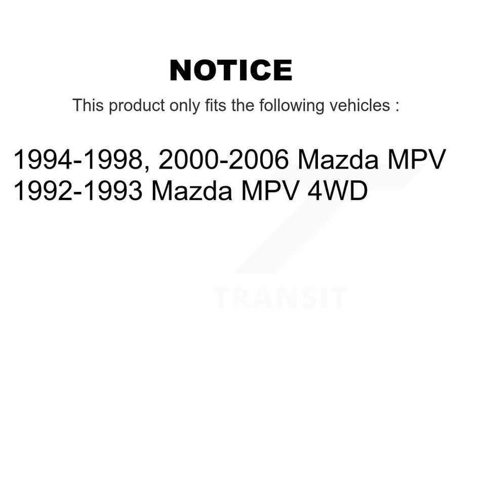 Front Semi-Metallic Disc Brake Pads PPF-D551 For Mazda MPV