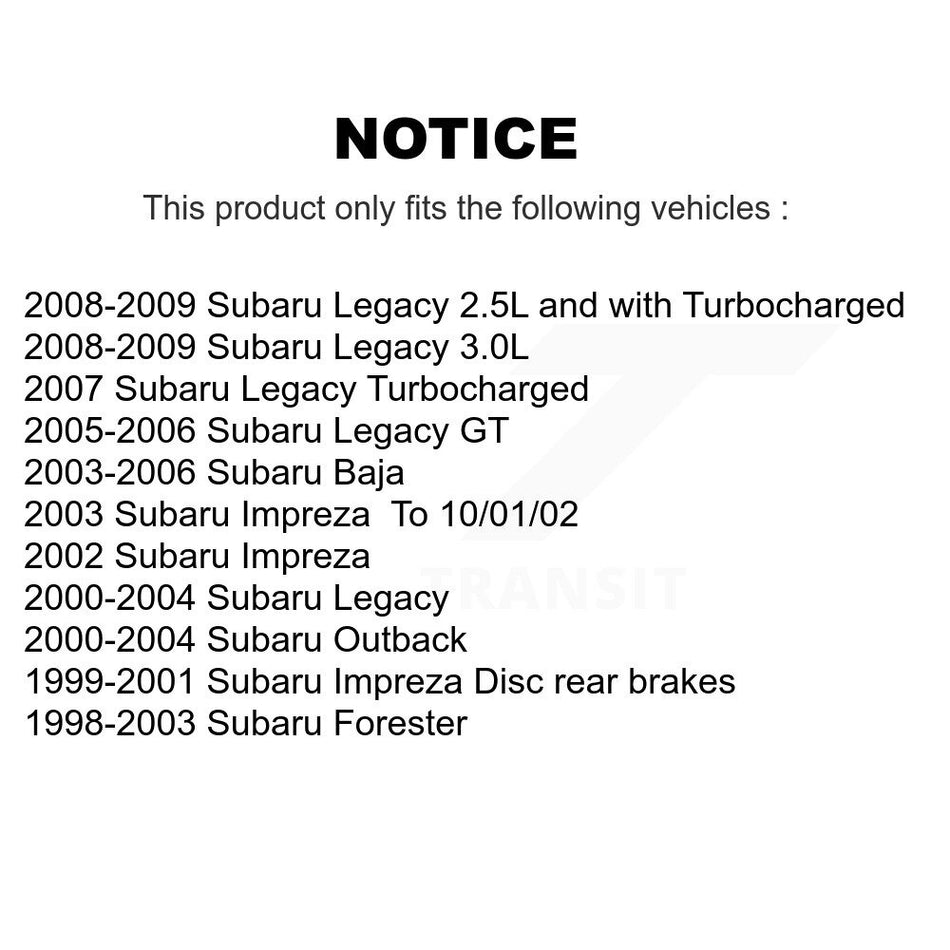 Rear Semi-Metallic Disc Brake Pads PPF-D770 For Subaru Legacy Forester Impreza Outback Baja