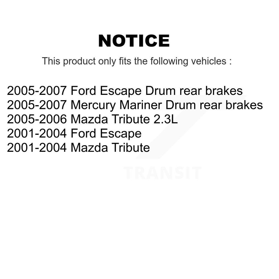 Front Semi-Metallic Disc Brake Pads PPF-D843 For Ford Escape Mazda Tribute Mercury Mariner
