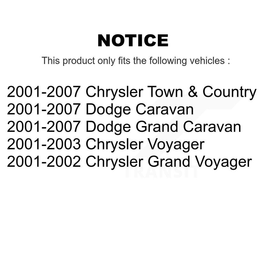 Rear Semi-Metallic Disc Brake Pads PPF-D858 For Dodge Grand Caravan Chrysler Town & Country Voyager