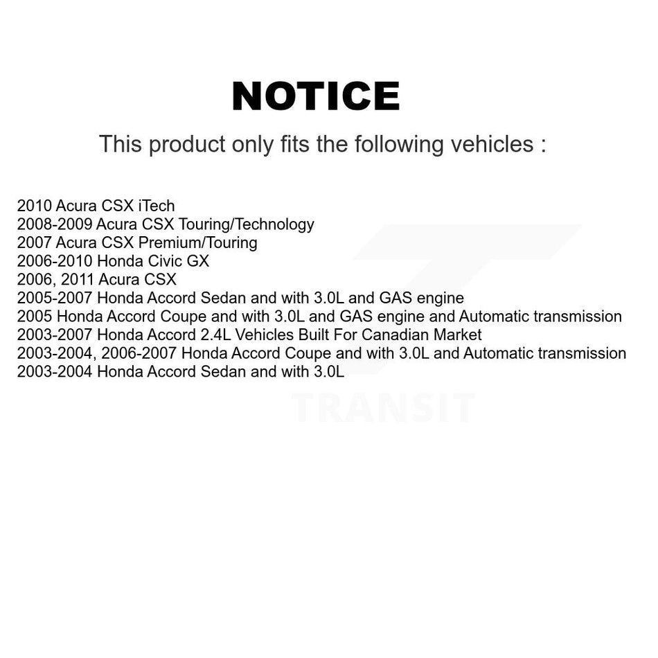 Front Semi-Metallic Disc Brake Pads PPF-D959 For Honda Civic Accord Acura CSX