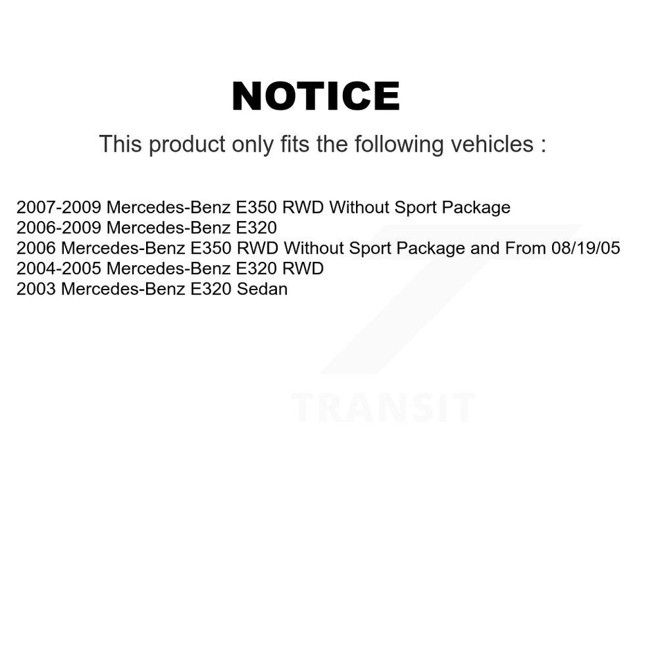 Front Semi-Metallic Disc Brake Pads PPF-D987 For Mercedes-Benz E320 E350