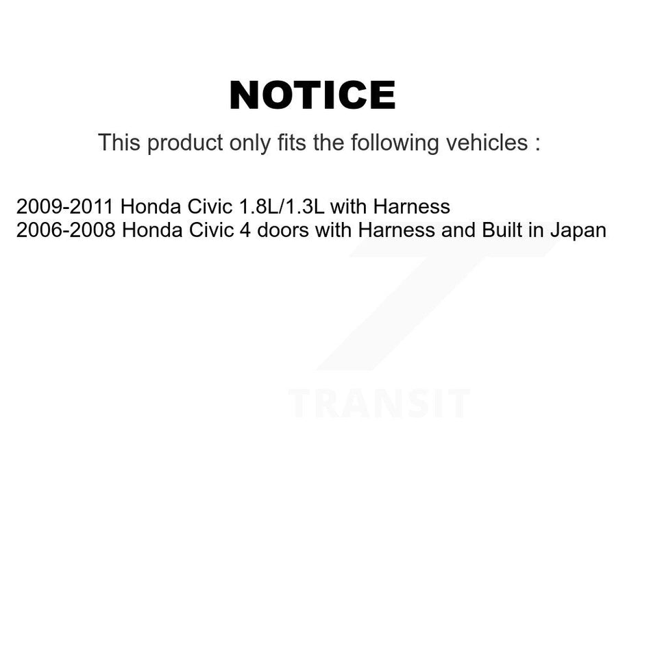 Rear Left ABS Wheel Speed Sensor SEN-2ABS0207 For Honda Civic