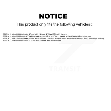 Rear Right ABS Wheel Speed Sensor SEN-2ABS0719 For Mitsubishi Lancer Outlander