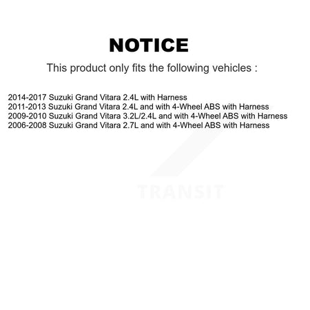 Rear Left ABS Wheel Speed Sensor SEN-2ABS0737 For Suzuki Grand Vitara with Harness