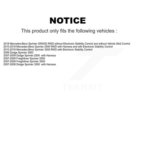Front ABS Wheel Speed Sensor SEN-2ABS0847 For Mercedes-Benz Sprinter 2500 3500 Dodge Freightliner