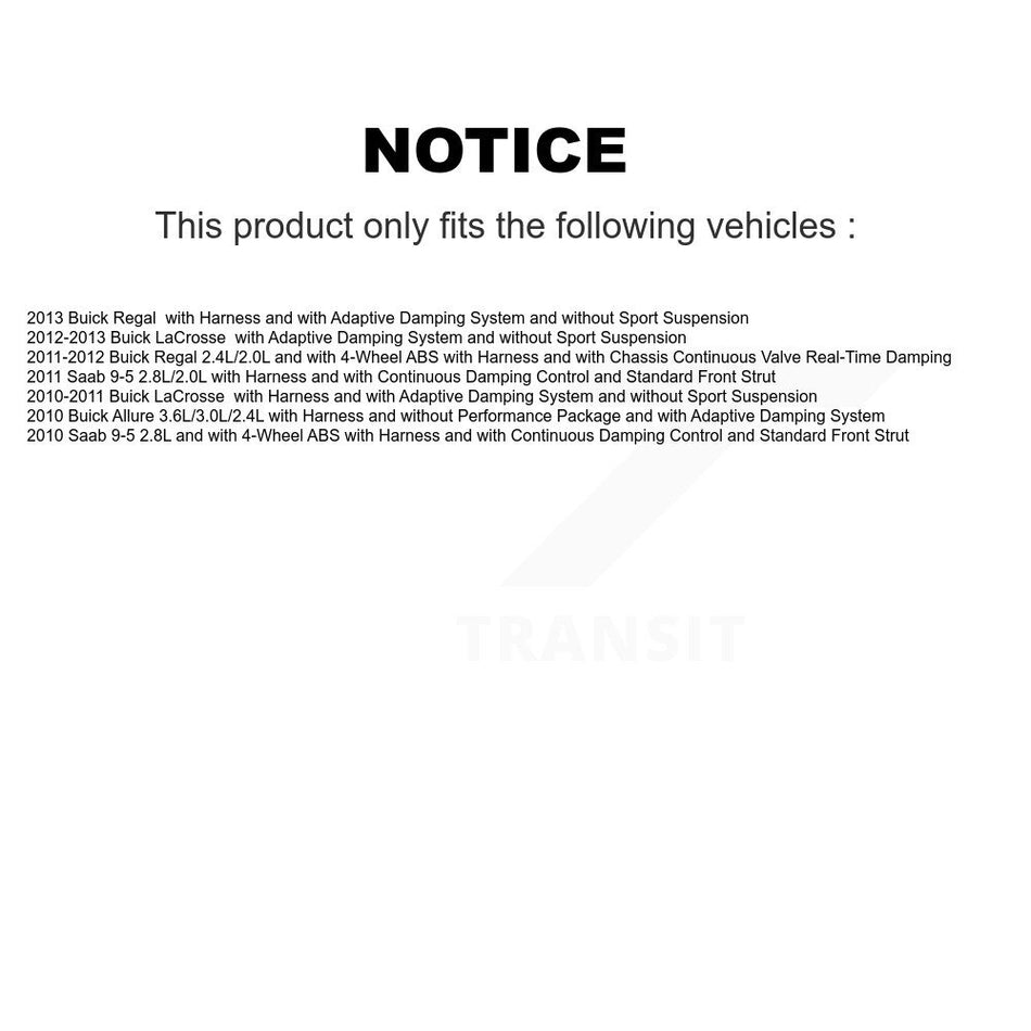 Front ABS Wheel Speed Sensor SEN-2ABS0892 For Buick LaCrosse Regal Saab 9-5 Allure
