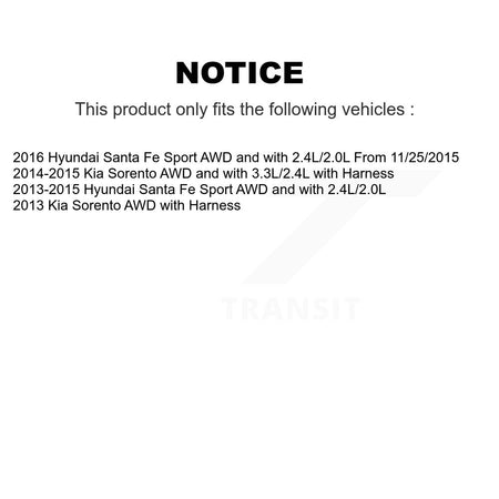 Rear Left ABS Wheel Speed Sensor SEN-2ABS1002 For Hyundai Santa Fe Sport Kia Sorento