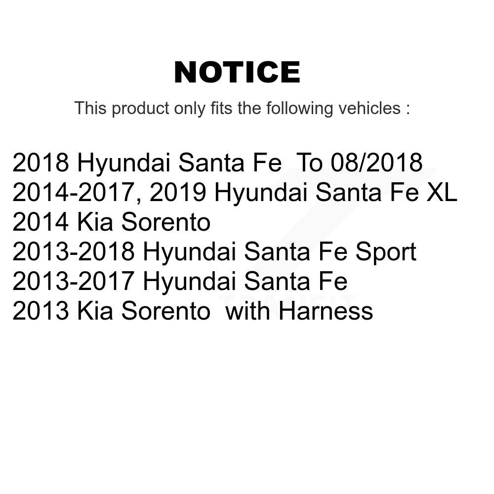 Front Right ABS Wheel Speed Sensor SEN-2ABS1005 For Hyundai Santa Fe Sport Kia Sorento XL