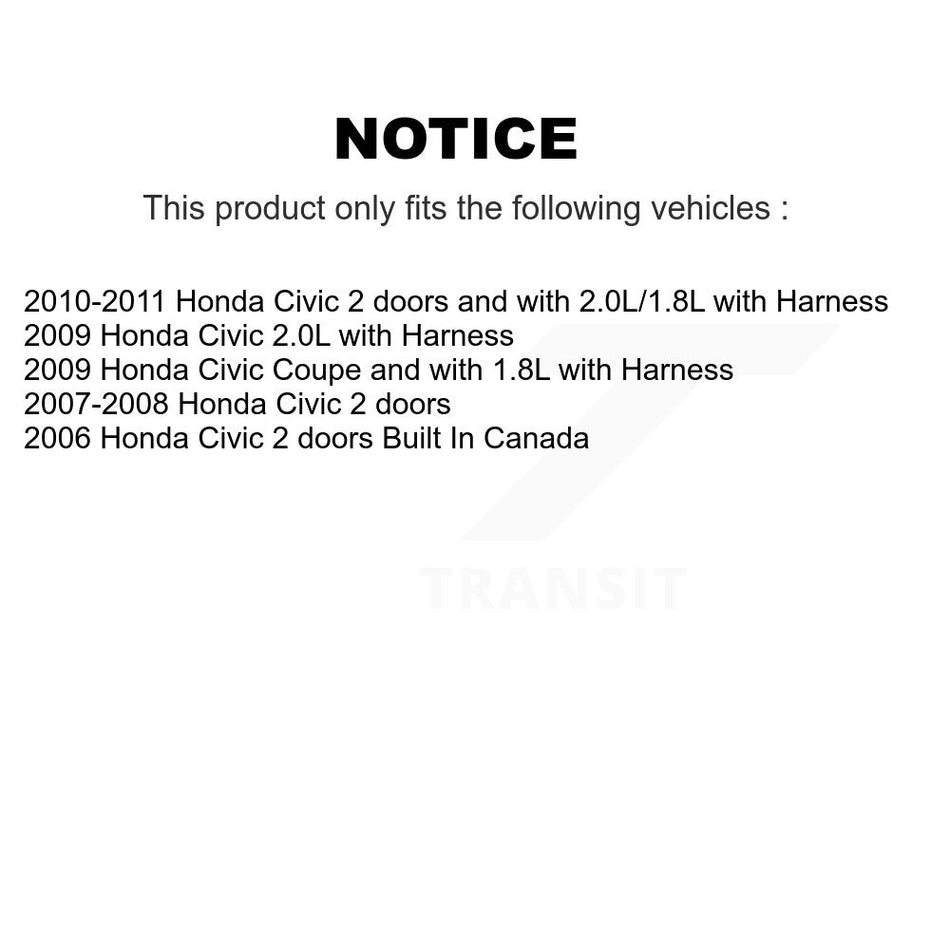 Front Left ABS Wheel Speed Sensor SEN-2ABS1038 For Honda Civic