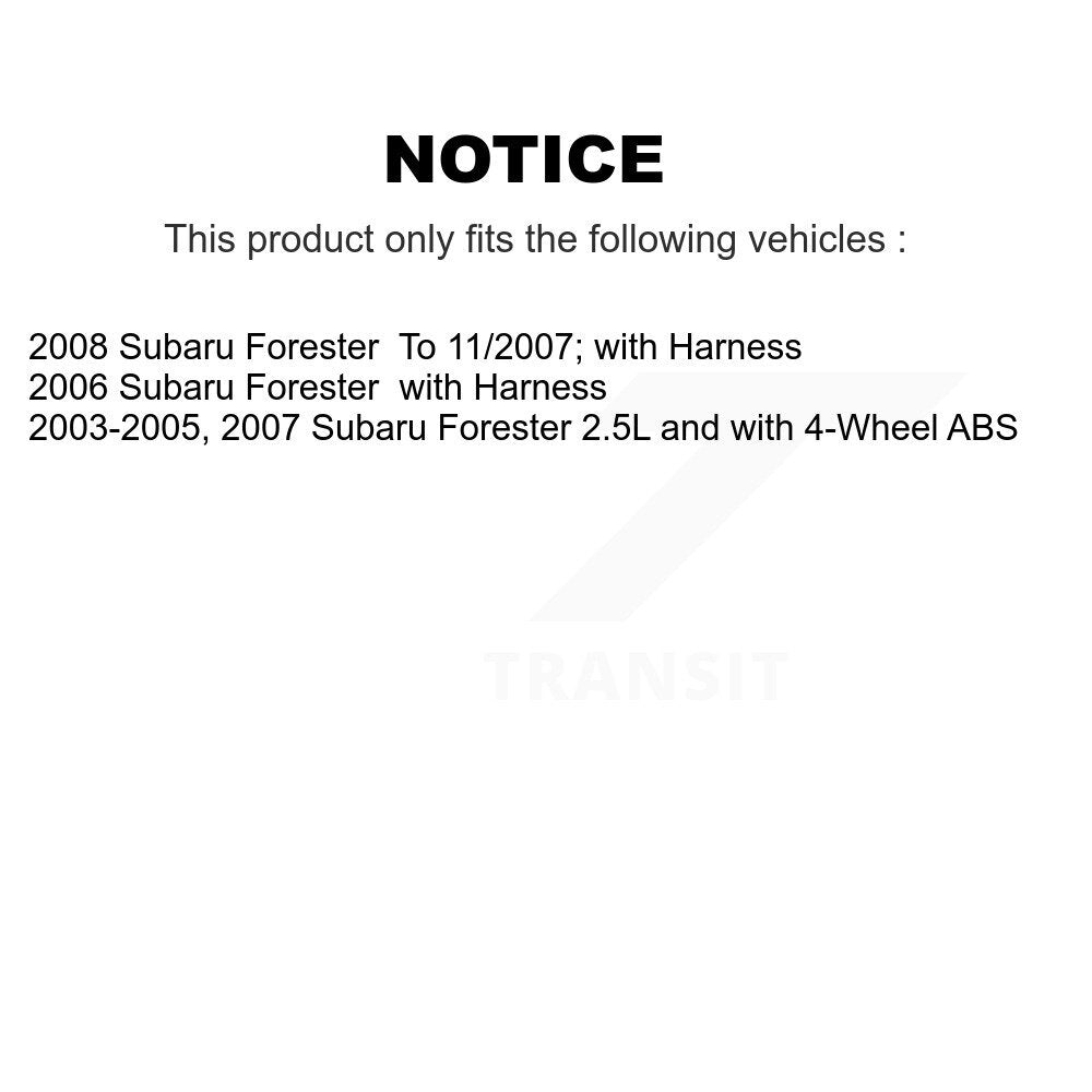 Rear Left ABS Wheel Speed Sensor SEN-2ABS1108 For Subaru Forester