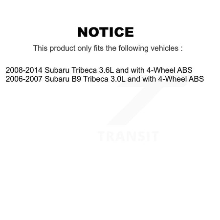 Rear ABS Wheel Speed Sensor SEN-2ABS1118 For Subaru Tribeca B9