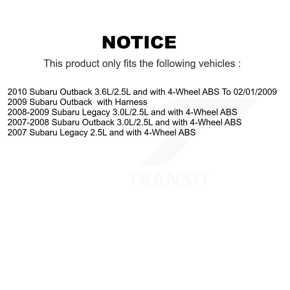 Front ABS Wheel Speed Sensor SEN-2ABS1835 For Subaru Outback Legacy