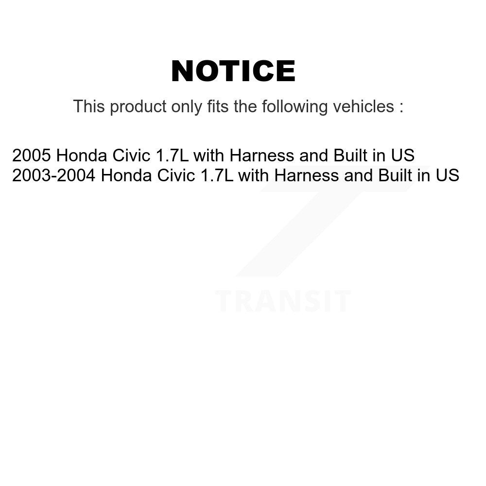 Rear Right ABS Wheel Speed Sensor SEN-2ABS2212 For 03-05 Honda Civic 1.7L with Harness Built in US