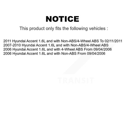 Rear Right ABS Wheel Speed Sensor Wiring Harness SEN-2ABS2238 For Hyundai Accent