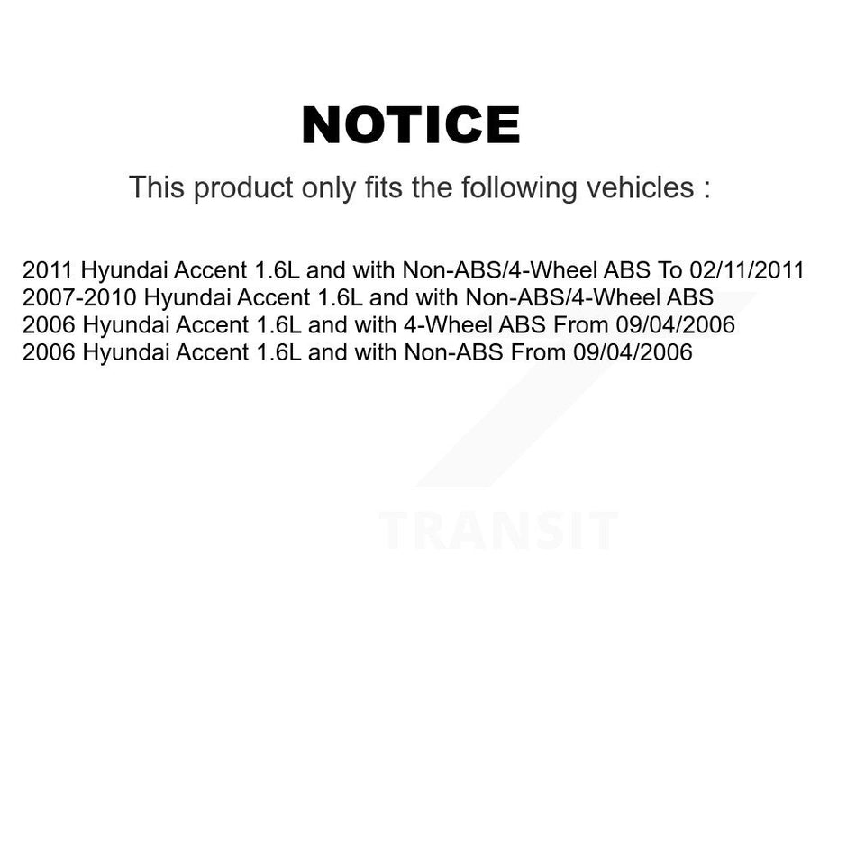 Rear Right ABS Wheel Speed Sensor Wiring Harness SEN-2ABS2238 For Hyundai Accent