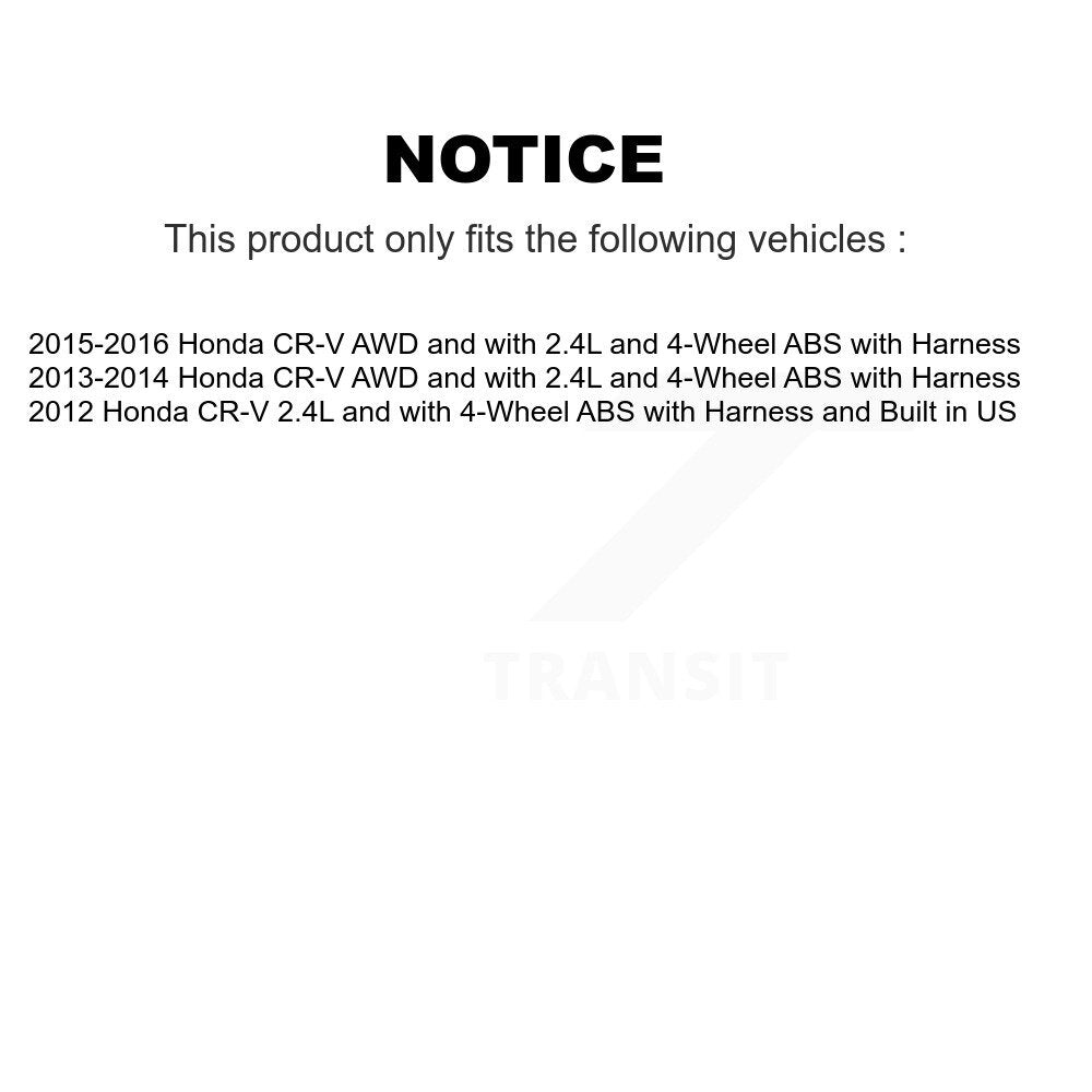 Rear Right ABS Wheel Speed Sensor SEN-2ABS2412 For Honda CR-V