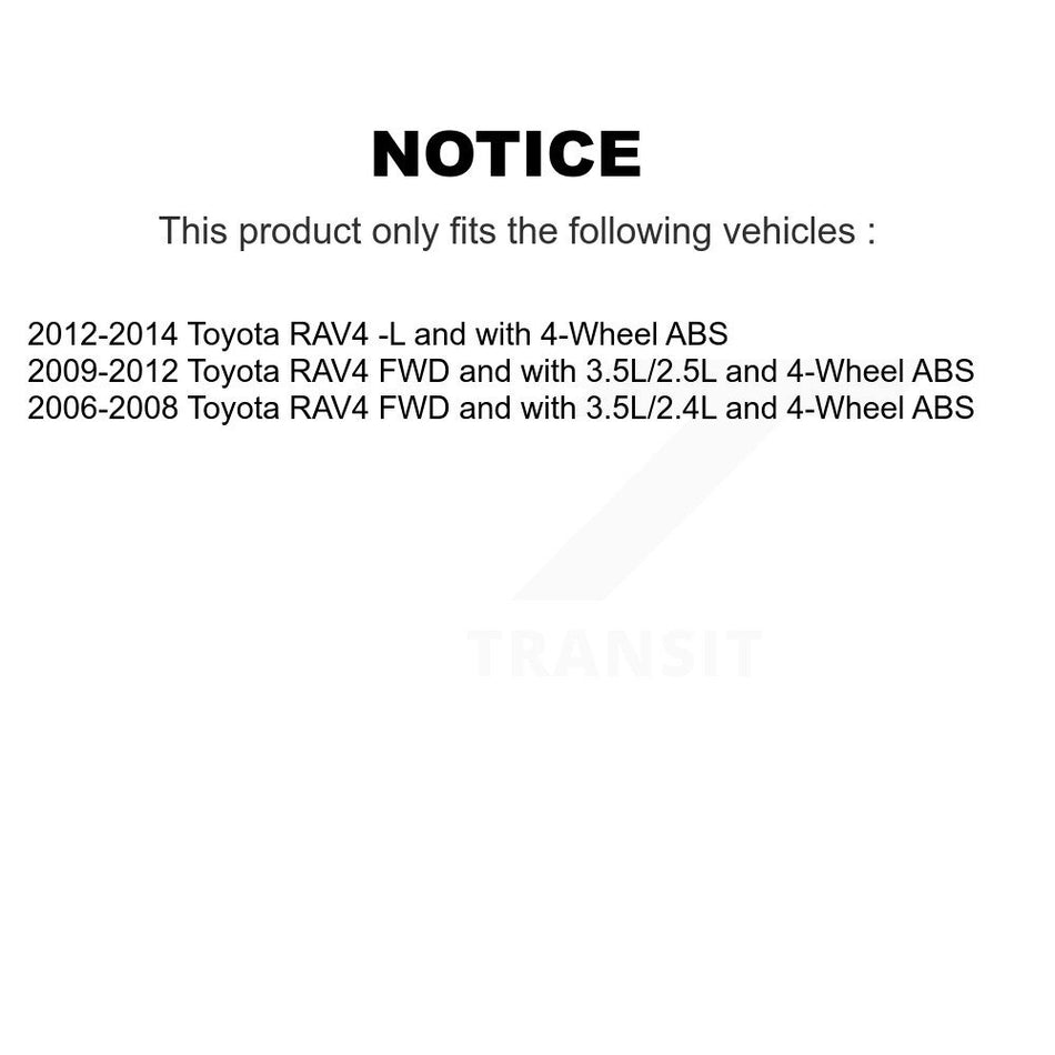Rear Left ABS Wheel Speed Sensor Wiring Harness SEN-2ABS2441 For Toyota RAV4