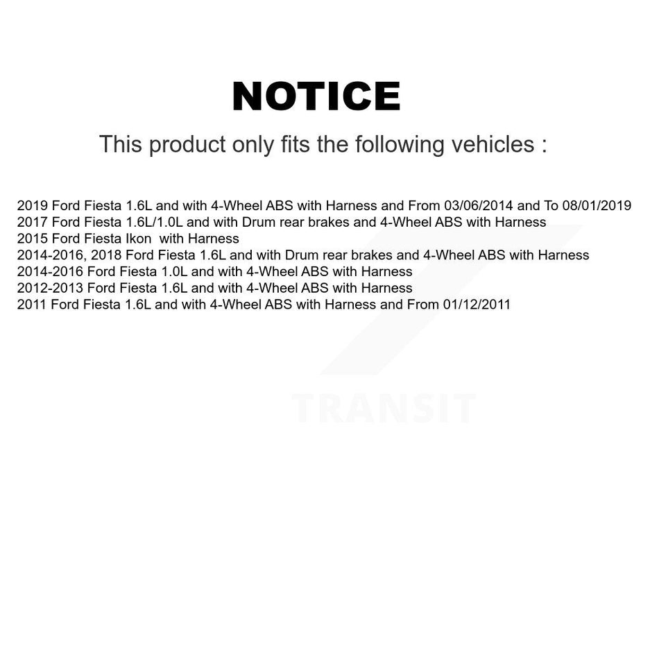 Rear ABS Wheel Speed Sensor SEN-2ABS2463 For Ford Fiesta Ikon