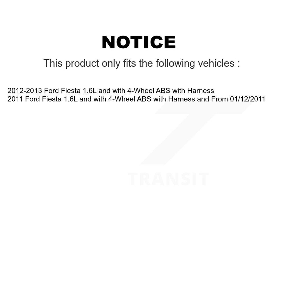 Front ABS Wheel Speed Sensor SEN-2ABS2464 For Ford Fiesta 1.6L with 4-Wheel