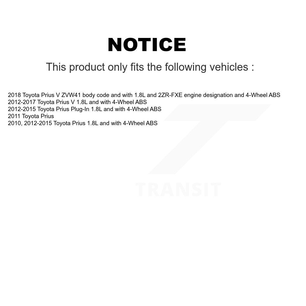 Rear Right ABS Wheel Speed Sensor Wiring Harness SEN-2ABS2583 For Toyota Prius V Plug-In