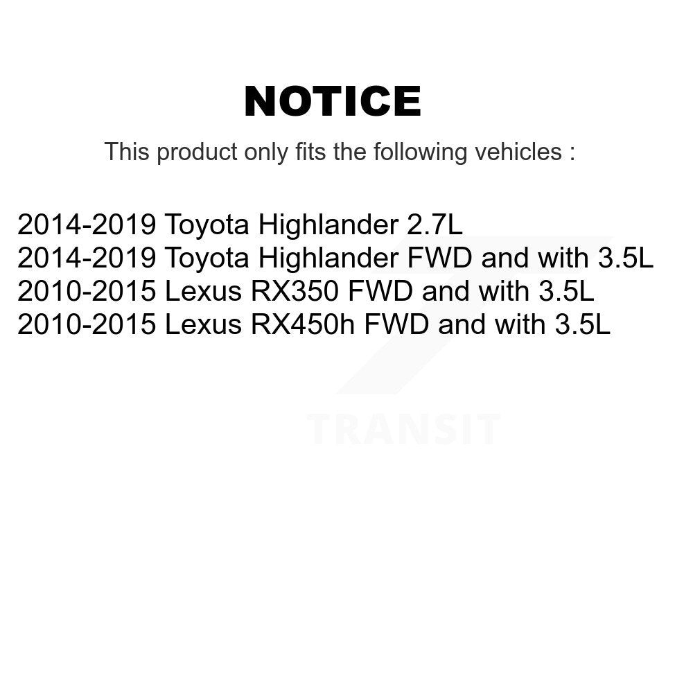 Rear ABS Wheel Speed Sensor Wiring Harness SEN-2ABS2618 For Toyota Highlander Lexus RX350 RX450h