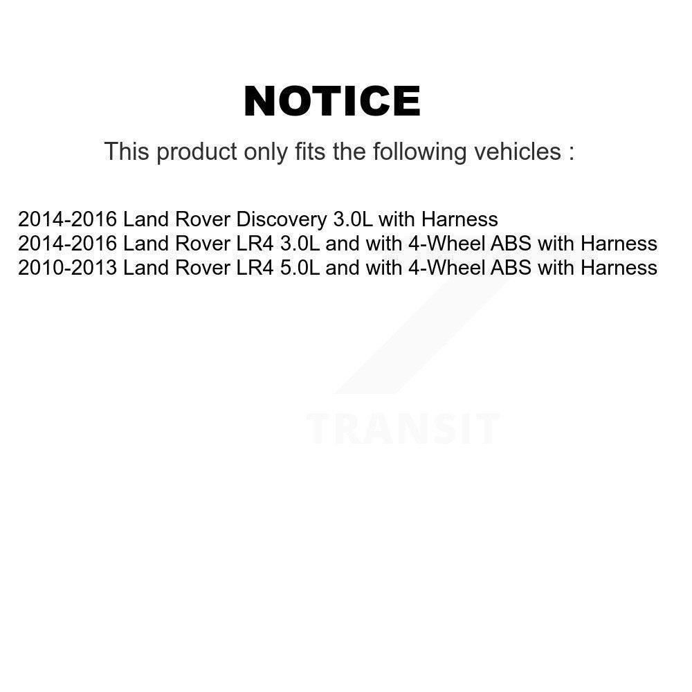 Front ABS Wheel Speed Sensor SEN-2ABS2620 For Land Rover LR4 Discovery with Harness