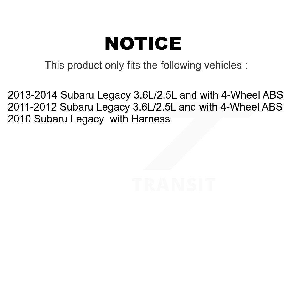 Front ABS Wheel Speed Sensor SEN-2ABS2636 For Subaru Legacy
