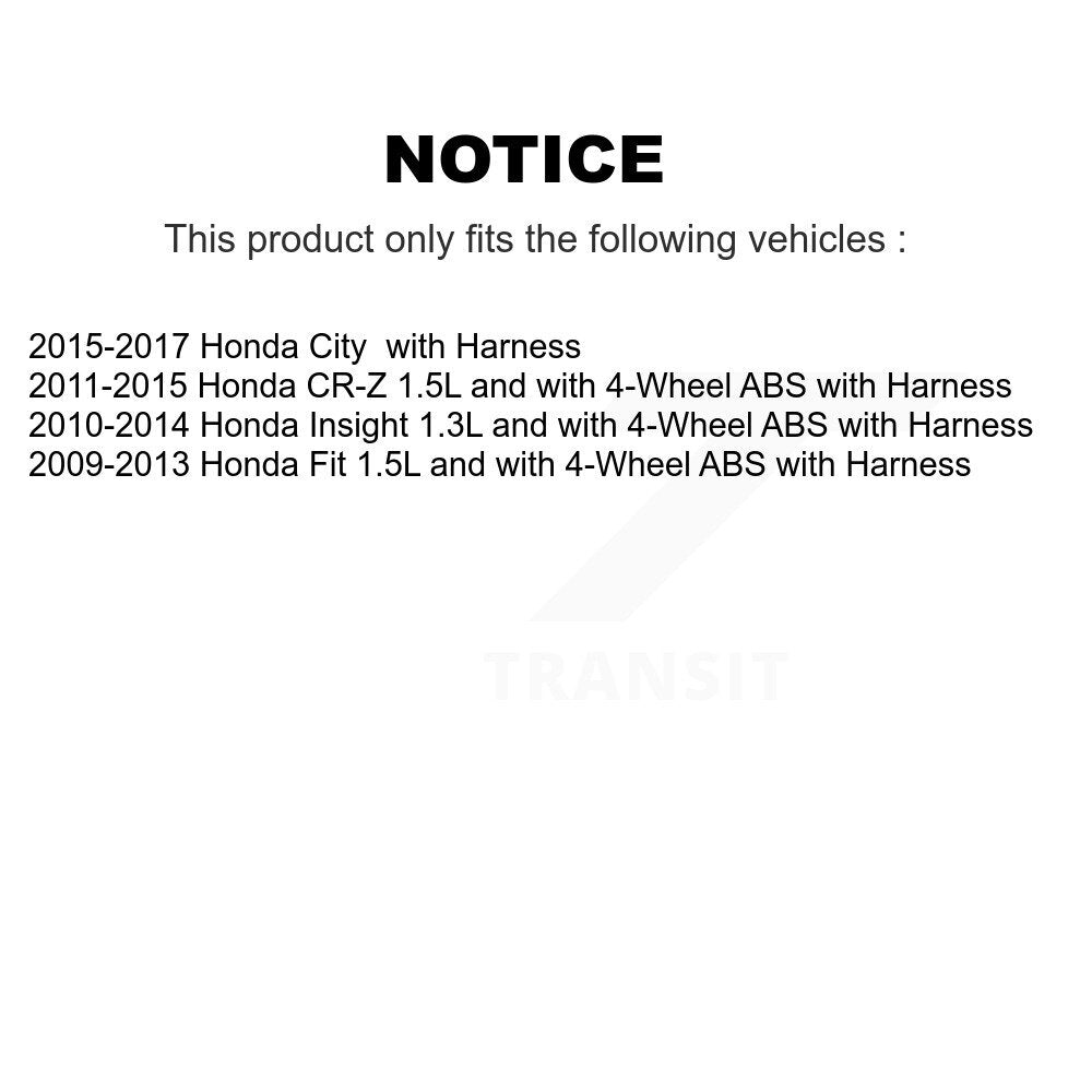 Front Left ABS Wheel Speed Sensor SEN-2ABS2642 For Honda Fit Insight CR-Z City with Harness