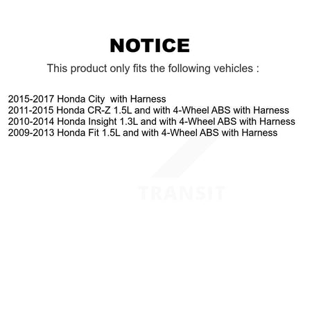 Front Left ABS Wheel Speed Sensor SEN-2ABS2642 For Honda Fit Insight CR-Z City with Harness