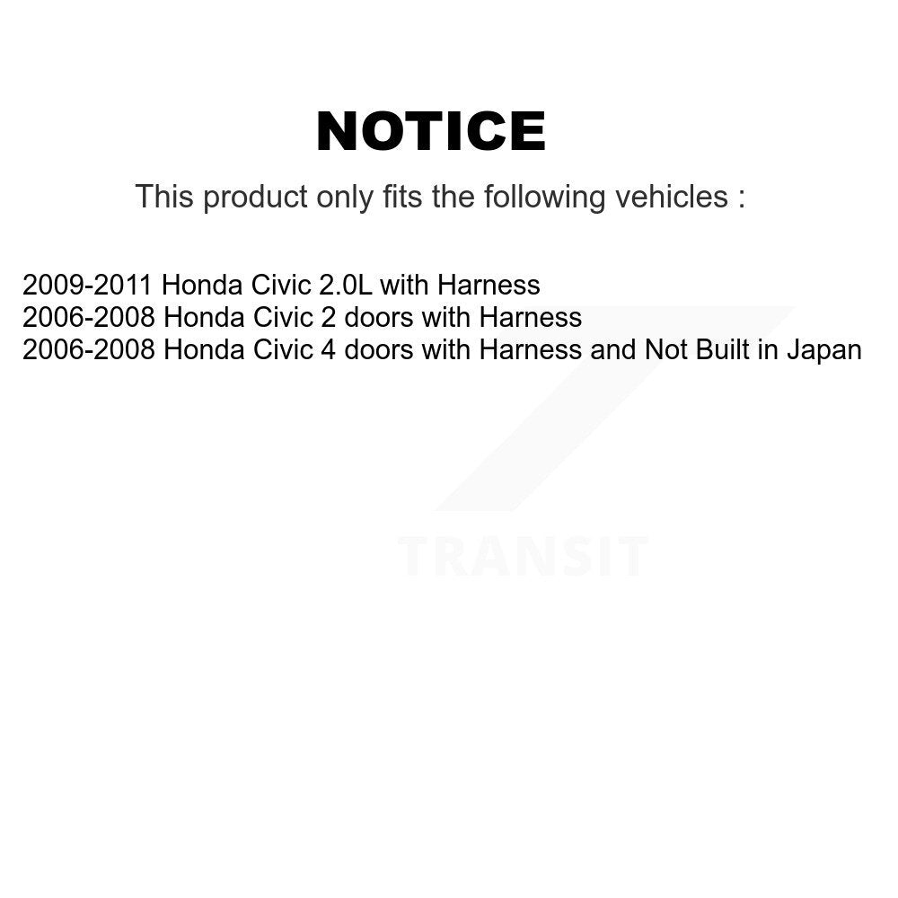 Rear Left ABS Wheel Speed Sensor SEN-2ABS2650 For Honda Civic
