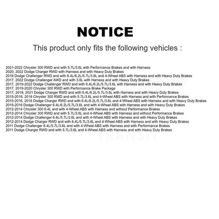 Rear Left ABS Wheel Speed Sensor SEN-2ABS2664 For Dodge Charger Chrysler 300 Challenger