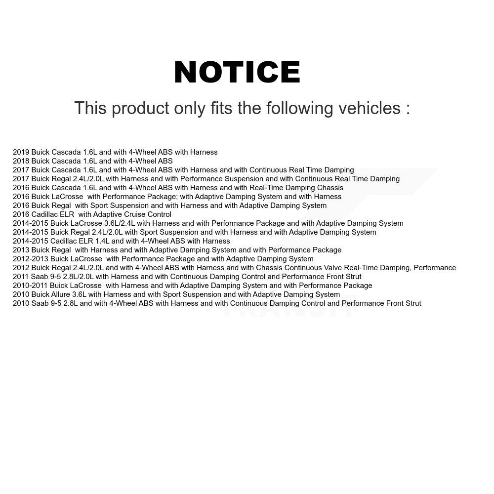 Front ABS Wheel Speed Sensor SEN-2ABS2674 For Buick LaCrosse Regal Cadillac ELR Saab 9-5 Cascada