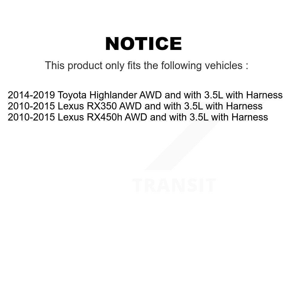 Rear Left ABS Wheel Speed Sensor SEN-2ABS2693 For Toyota Highlander Lexus RX350 RX450h AWD with 3.5L