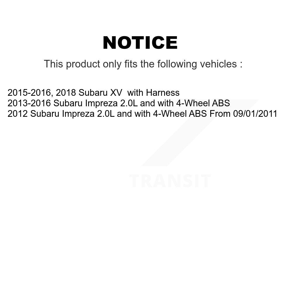 Rear Left ABS Wheel Speed Sensor SEN-2ABS2728 For Subaru Impreza XV