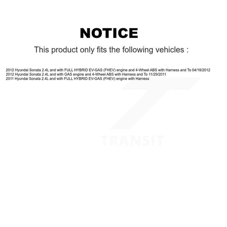 Front Left ABS Wheel Speed Sensor SEN-2ABS2818 For Hyundai Sonata