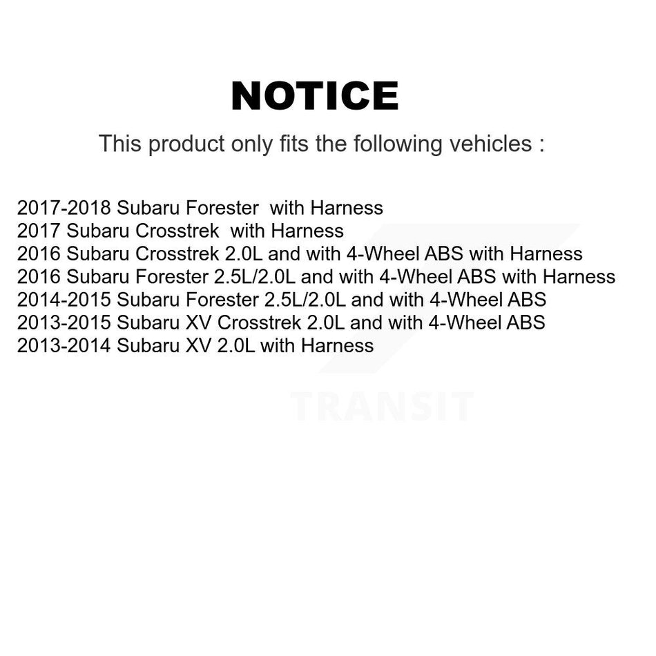 Rear Right ABS Wheel Speed Sensor SEN-2ABS2847 For Subaru Forester XV Crosstrek