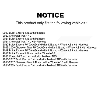 Front ABS Wheel Speed Sensor SEN-2ABS2911 For Buick Encore Chevrolet Trax