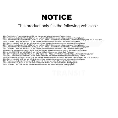 Rear ABS Wheel Speed Sensor SEN-2ABS2992 For Ford Fusion Edge Lincoln MKX MKZ Continental