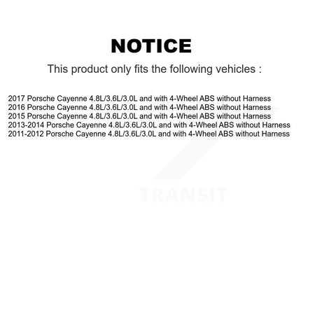 ABS Wheel Speed Sensor SEN-2ABS2996 For Porsche Cayenne without Harness