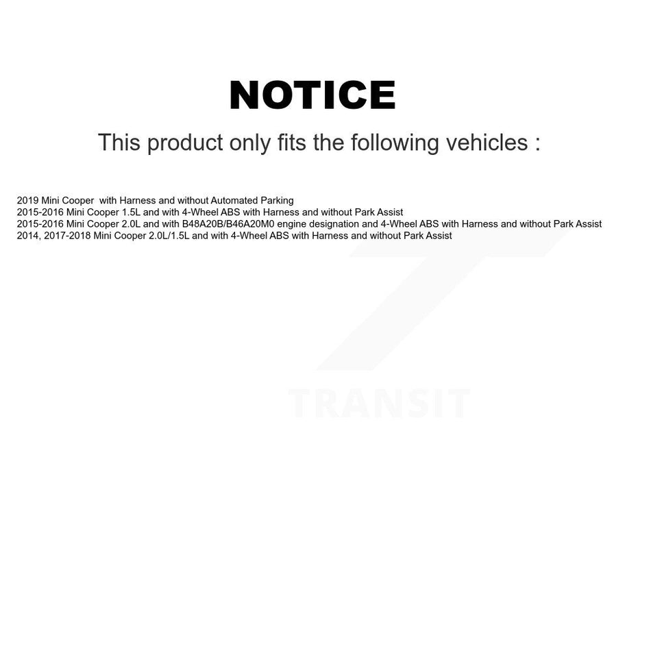 Front ABS Wheel Speed Sensor SEN-2ABS3106 For Mini Cooper