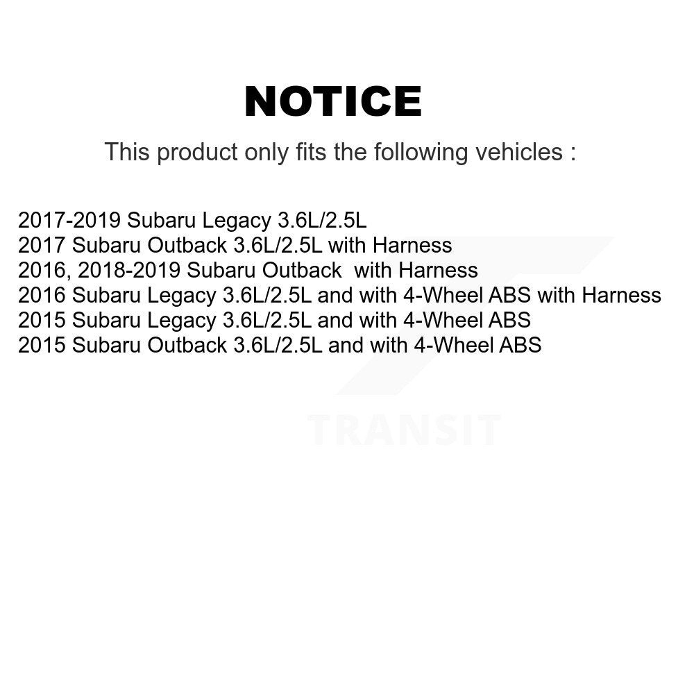 Front ABS Wheel Speed Sensor SEN-2ABS3154 For Subaru Outback Legacy