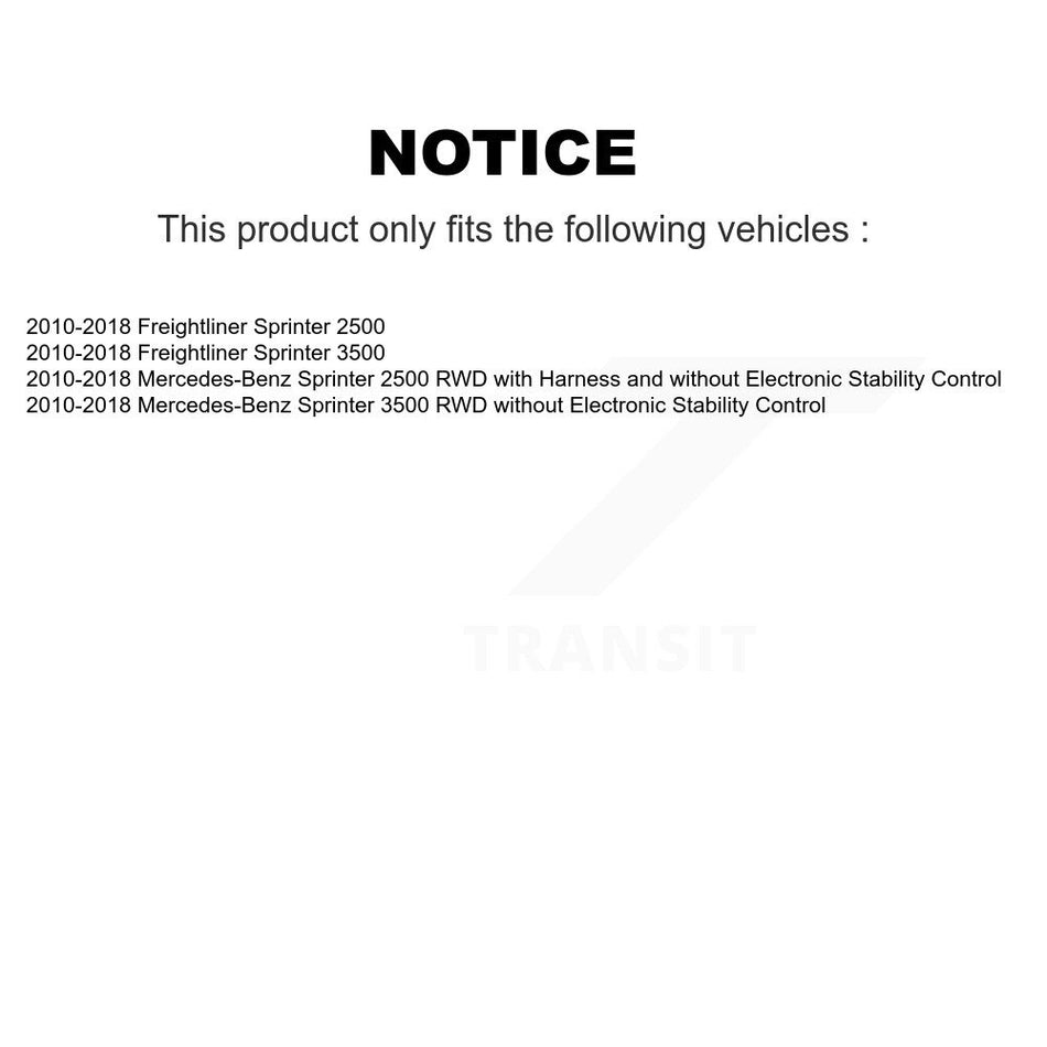 Front ABS Wheel Speed Sensor SEN-2ABS3190 For Mercedes-Benz Sprinter 2500 3500 Freightliner