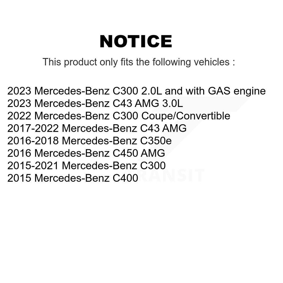 Rear ABS Wheel Speed Sensor SEN-2ABS3221 For Mercedes-Benz C300 C43 AMG C400 C450 C350e
